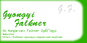 gyongyi falkner business card